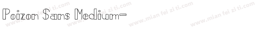 Poizon Sans Medium字体转换